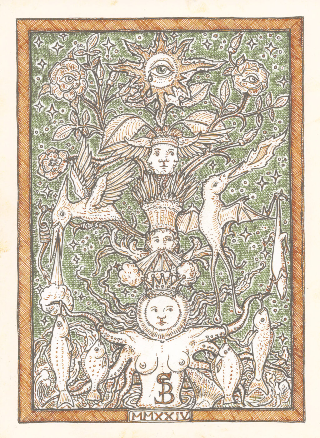 The Burt Tarot, Back of Deck