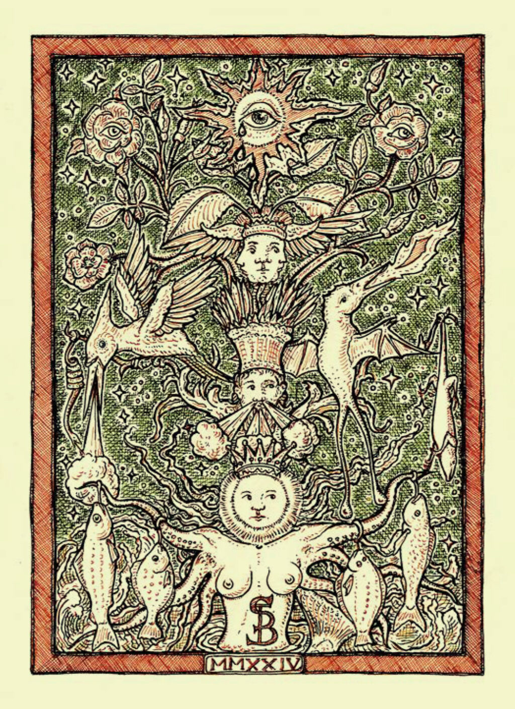 The Burt Tarot, Back of Deck