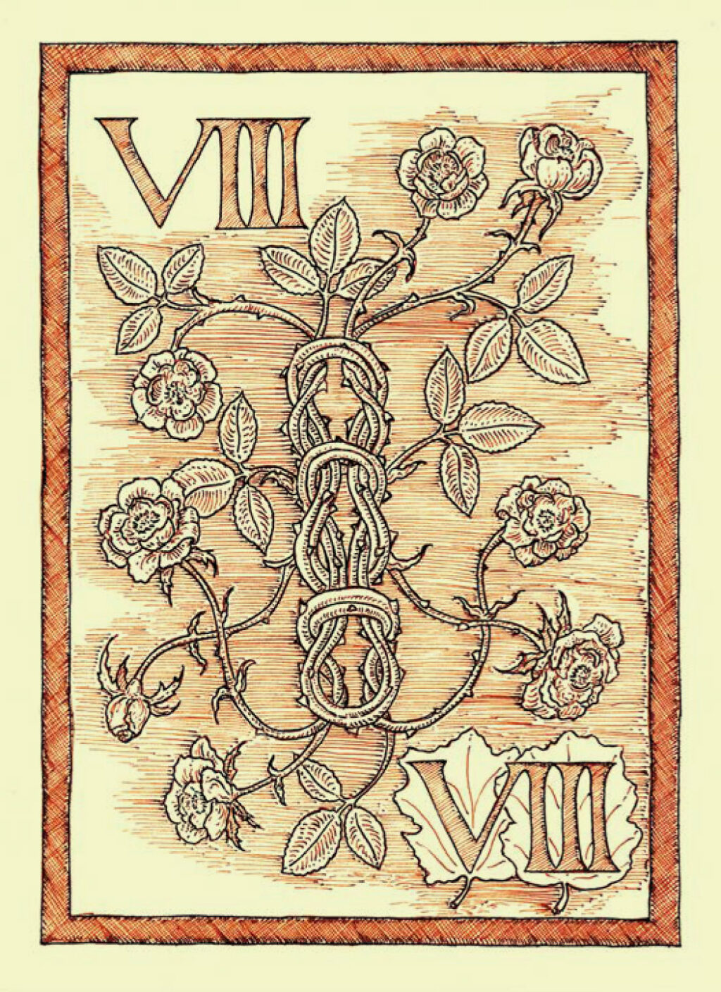 The Burt Tarot, Eight of Flowers